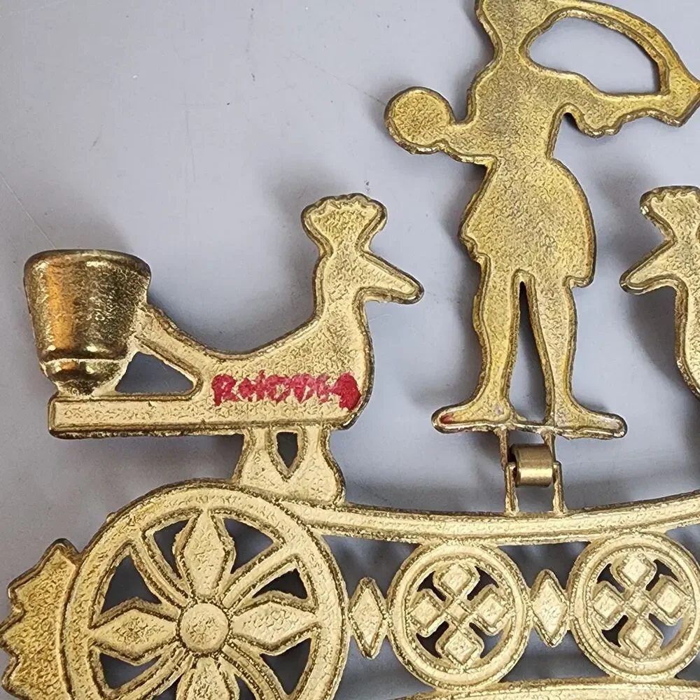 Smaltotex Enameled Bronze Hanging Candle Holder Greek Orthodox Cross Shaped
